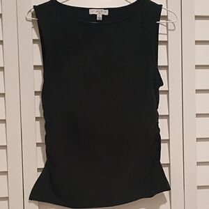 Black Fitted Sleeveless Top